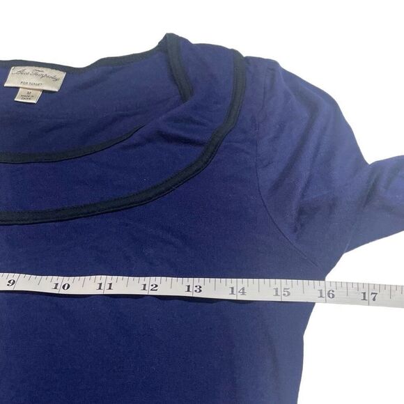 Alice Temperley Deep Navy Balloon Sleeve Top MI0191 - Picture 5 of 8